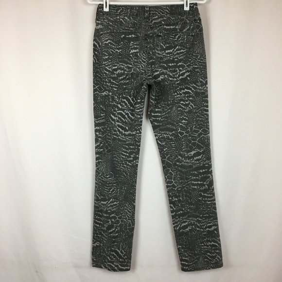 NYDJ Skinny Jeans Women's 0X29.5 Animal Print Gray - Picture 4 of 6